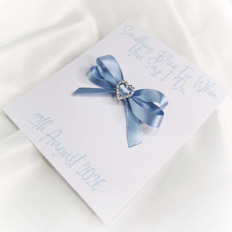 Something blue bouquet charm, Gift for the bride to be, Blue for wedding