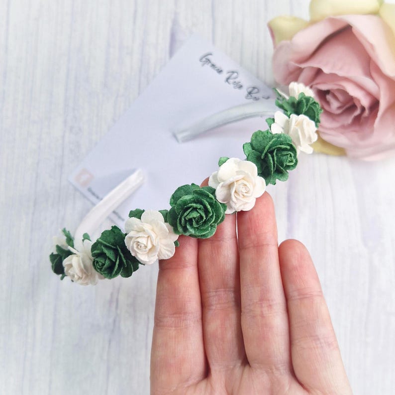 Flower headband, Flower girl hair accessories