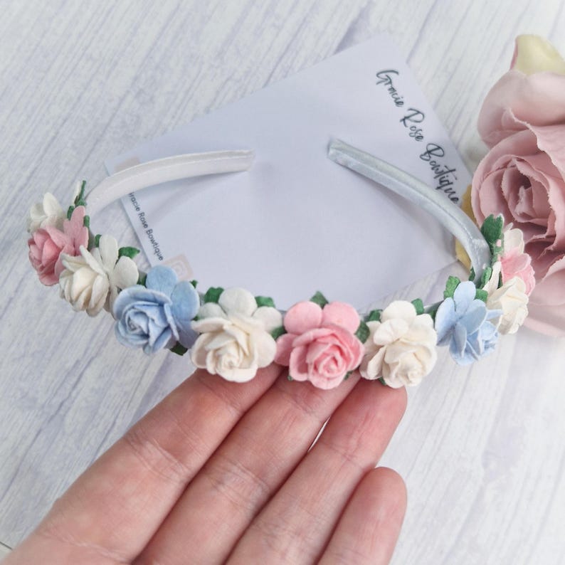 Flower headband, Flower girl hair accessories