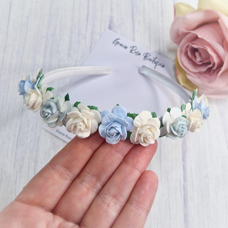 Flower headband, Flower girl hair accessories