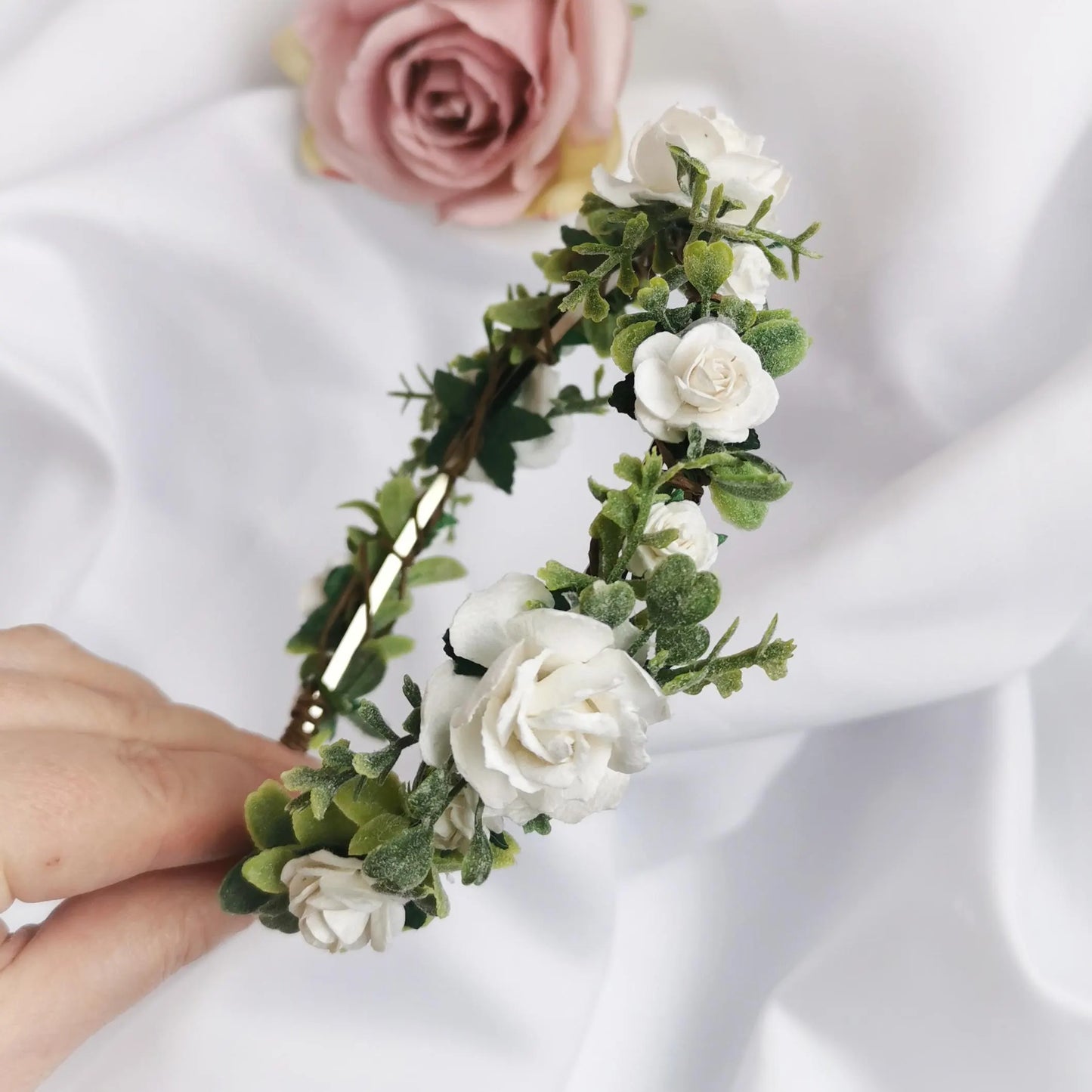 Flower crown headband