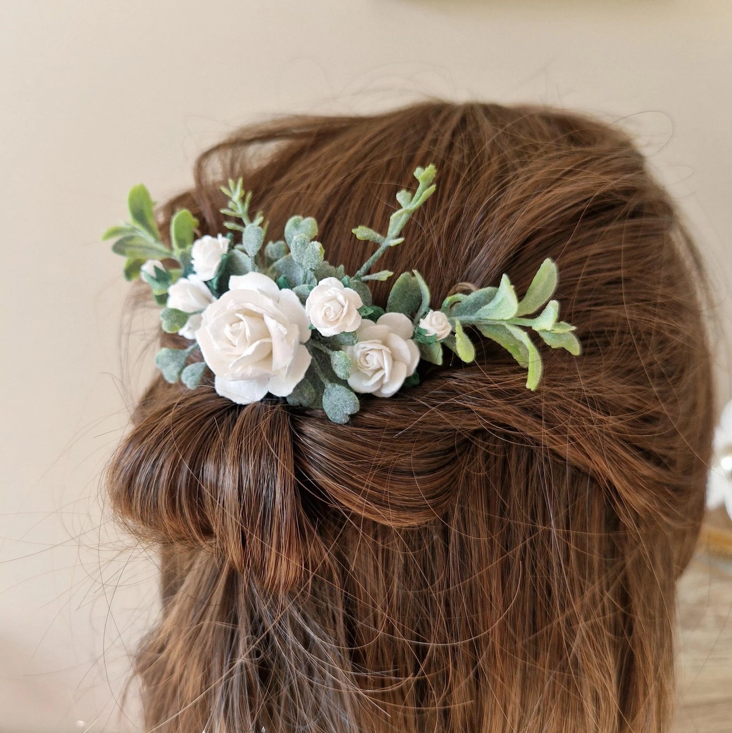 Flower hair comb