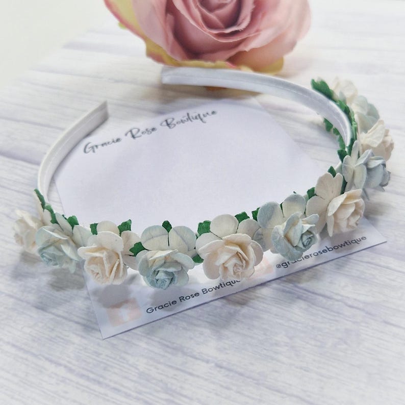 Flower headband, Flower girl hair accessories