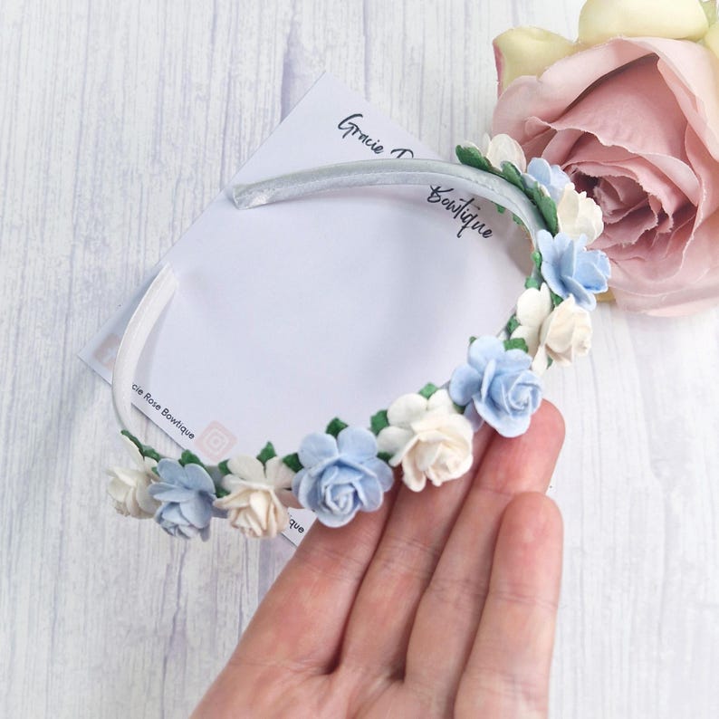 Flower headband, Flower girl hair accessories